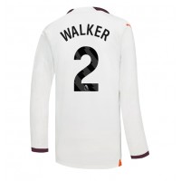 Manchester City Kyle Walker #2 Replica Away Shirt 2023-24 Long Sleeve